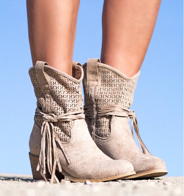 Botas Boho Luna Bege