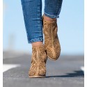 Sintra Camel Ankle Boots