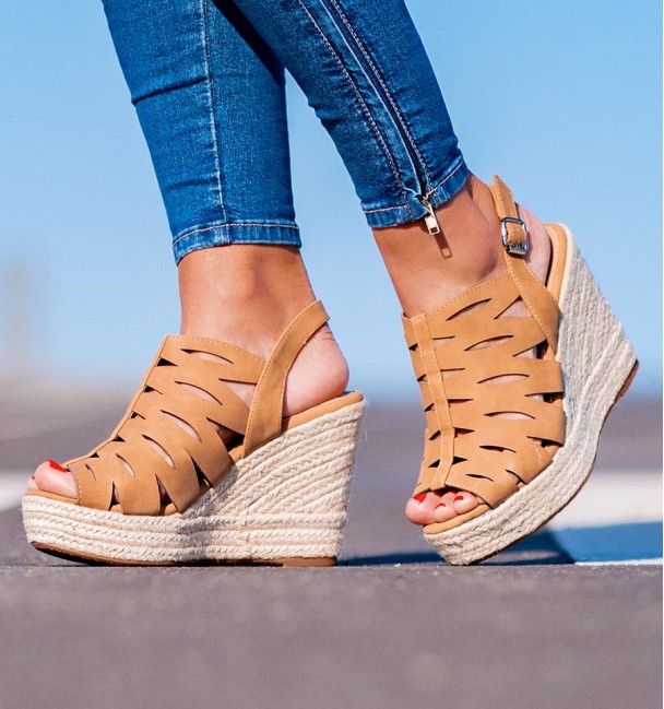 Sandalias Plataforma Alassio Camel