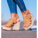 Alassio Boho Camel Sandals