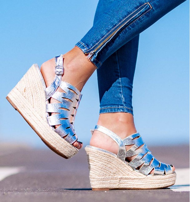 Sandalias Mulher Alassio Prateado