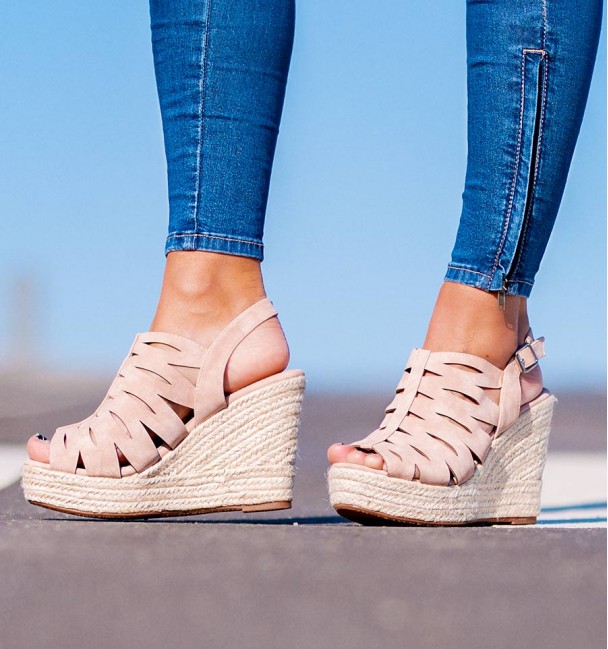 Alassio High Pink Sandals