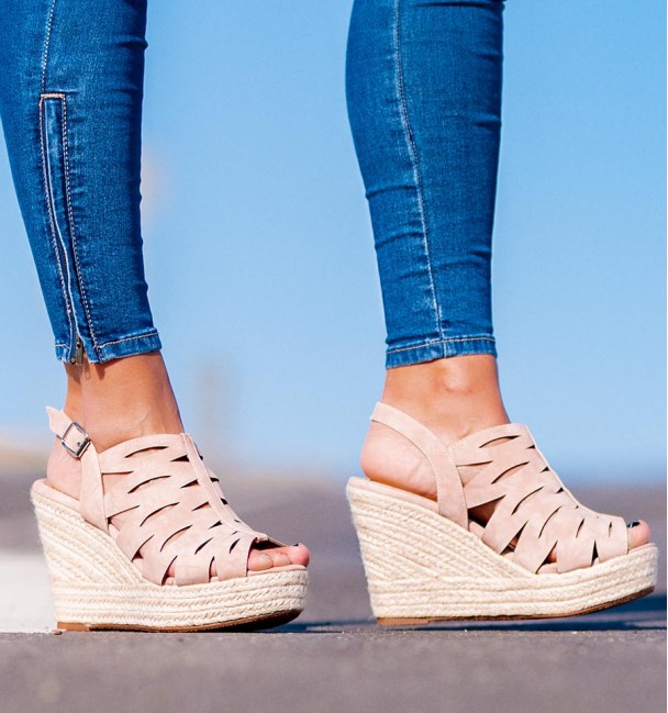 Sandalias Esparto Alassio Rosa