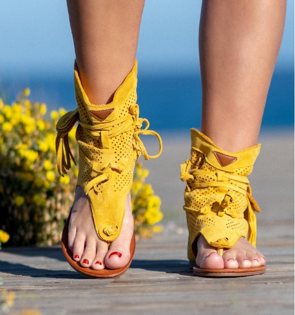 Botas Sandalias Nosara Amarillo