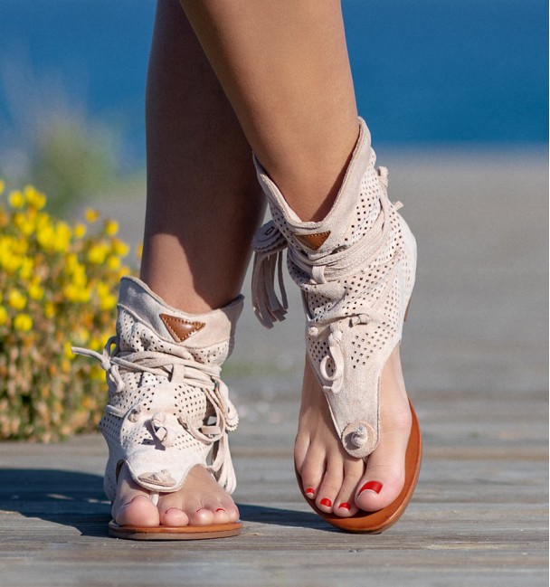 Botas Sandalias Nosara Bege Botas Sandalias Nosara Bege