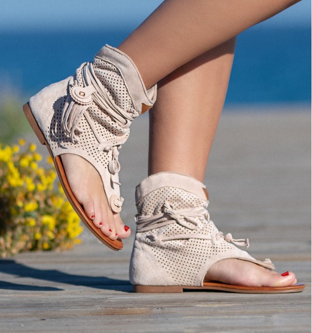 Botas Sandalias Nosara Bege Botas Sandalias Nosara Bege