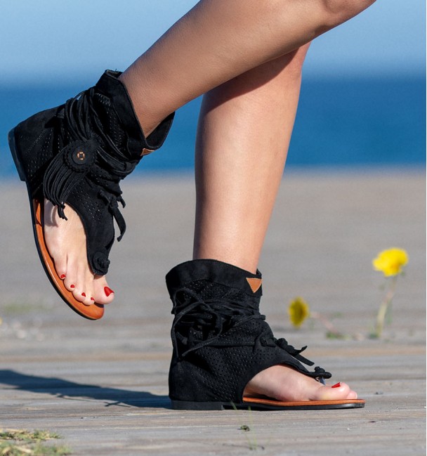 Botas Sandalias Nosara Negro