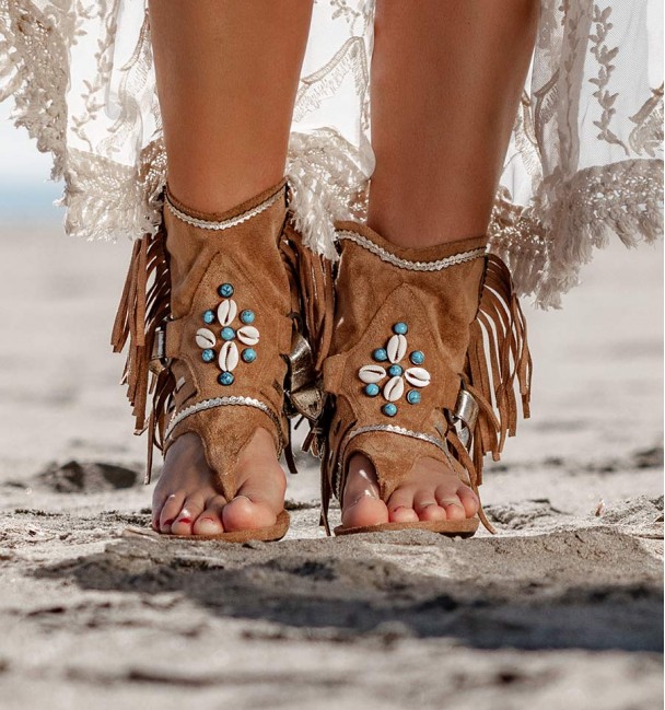Botas Sandalias Makanda Camelo Botas Sandalias Makanda Camelo