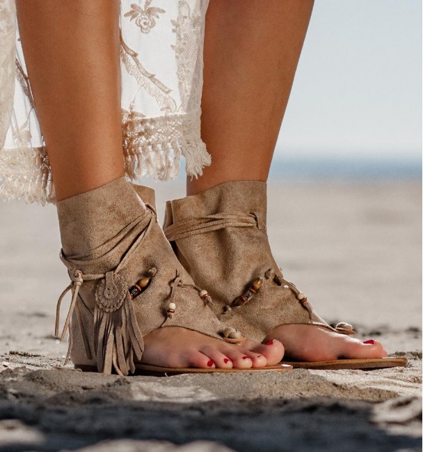 Botas Sandalias Manadu Taupe Botas Sandalias Manadu Taupe
