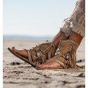 Makanda Taupe Boots Sandals