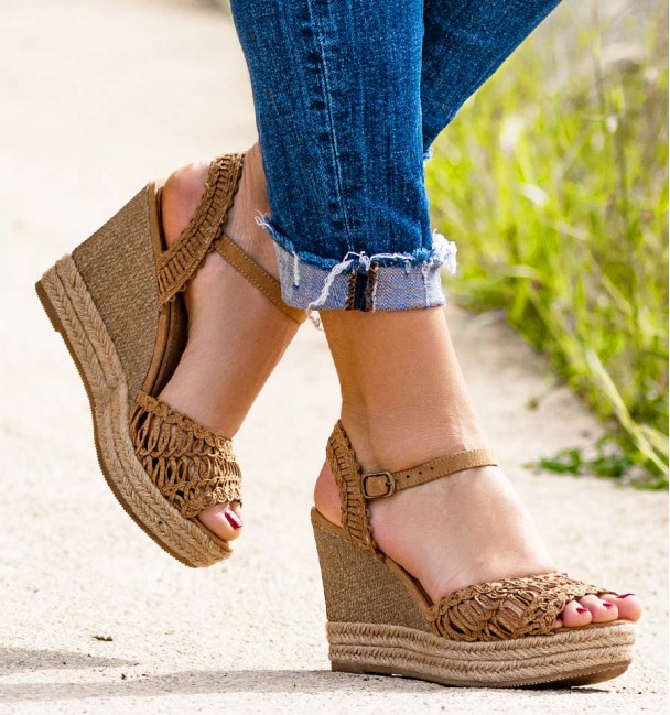 Zira Camel high  Wedges