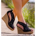 Bayama Black high  Wedges