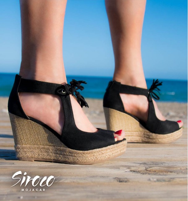 Kamari Black Wedges Kamari Black Wedges