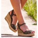 Zira Wedges Khaki