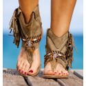 Calusa Sandals Boots Sand Color