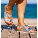 Sandalias Planas Surfers Plata