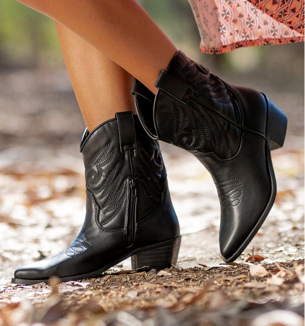 Botas Cowboy  Beverly Negro Botas Cowboy  Beverly Negro