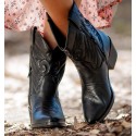 Botas Cowboy Beverly Preto