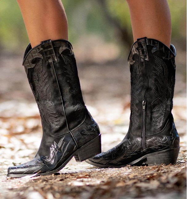 Botas Cowboy Patrick Preto Botas Cowboy Patrick Preto