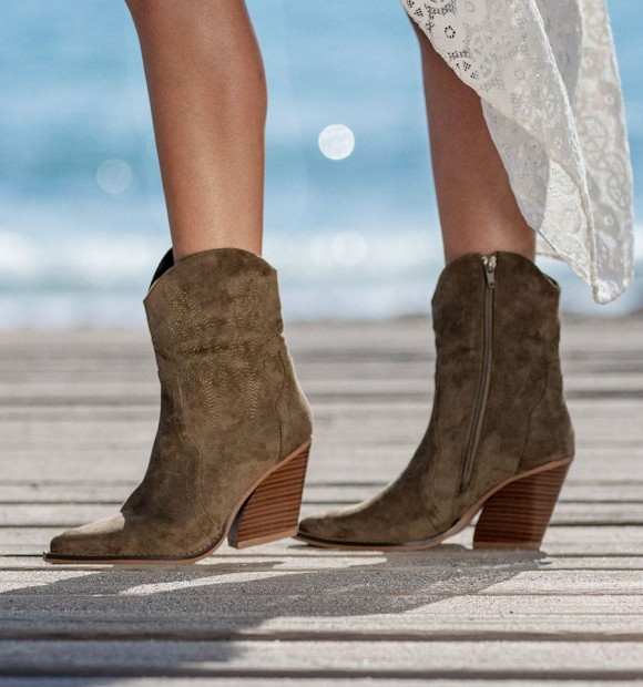 Botines Boho Misca Verde