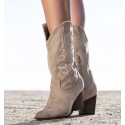 High Cowboy Beige Boots Cocuy