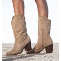 High Cowboy Beige Boots Cocuy
