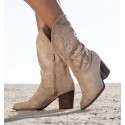 Botas Altas Cowboy Cocuy Beige