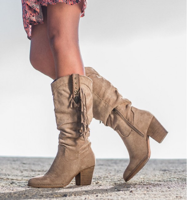 Botas Mulher Caqui Kogui Botas Mulher Caqui Kogui