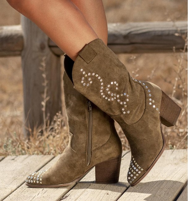 Botas Femininas Verde Tacoa Botas Femininas Verde Tacoa