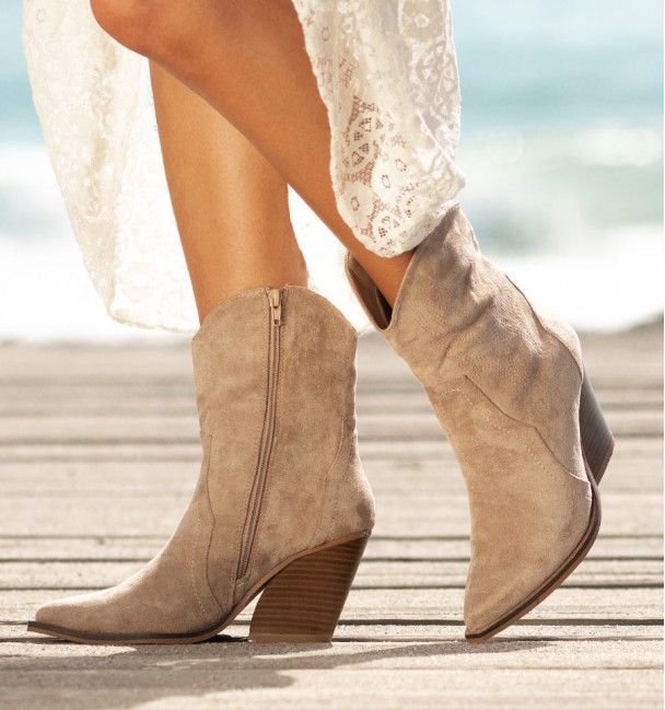Botines Boho Misca Beige