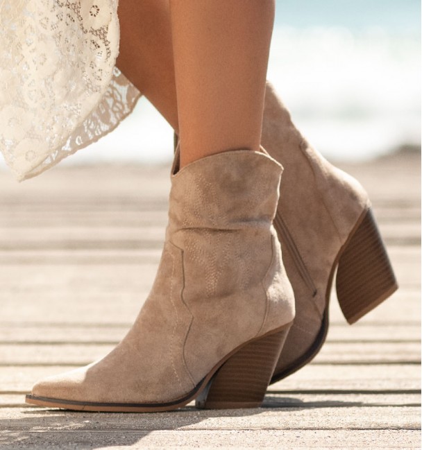 Botines Boho Misca Beige