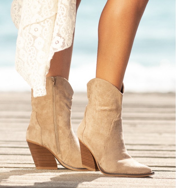 Botines Boho Misca Beige