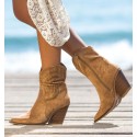 Botas Mulher Camel Misca