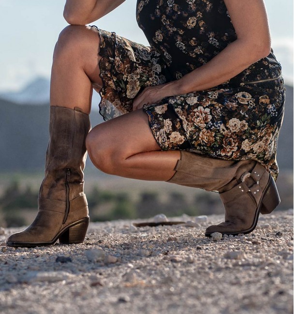 Botas Altas Camperas Rubik Taupe