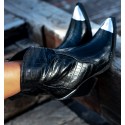 Botines Tacón Cupla Negro
