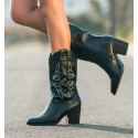 Black A High Cowboy Boots Cocuy