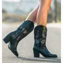 Botas Altas Cowboy Cocuy Negro A