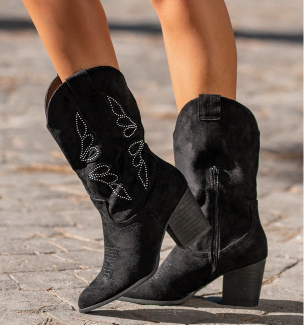 Botas  Altas Cowboy Cocuy  Preto Soft