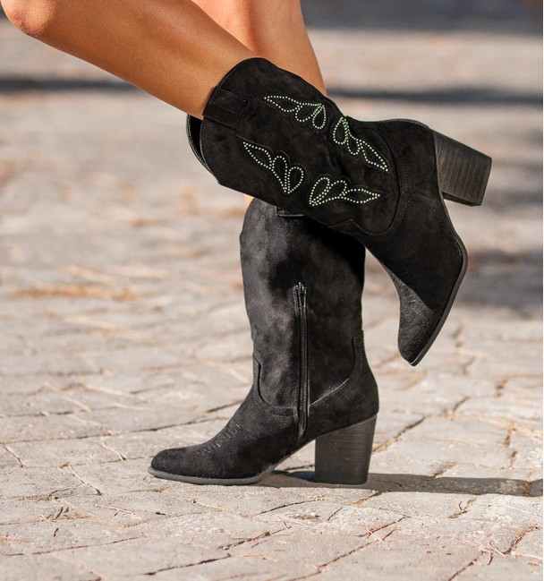 Botas Altas Cowboy Cocuy Negro Soft