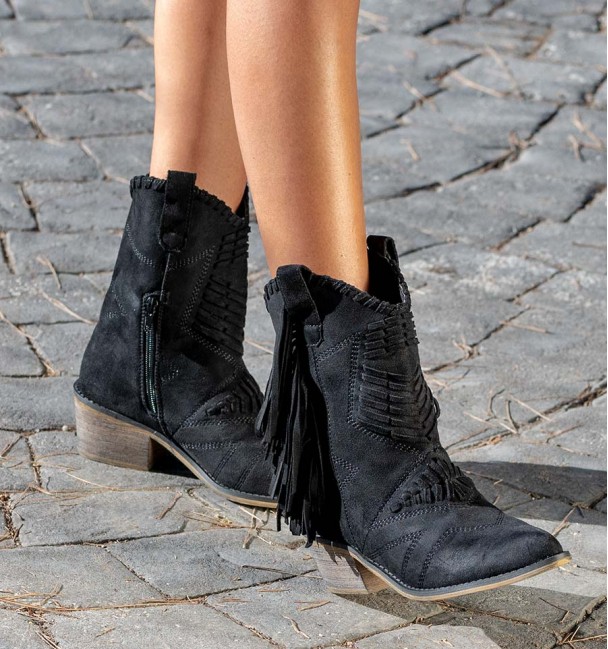 Botas Boho Selvix Preto Botas Boho Selvix Preto