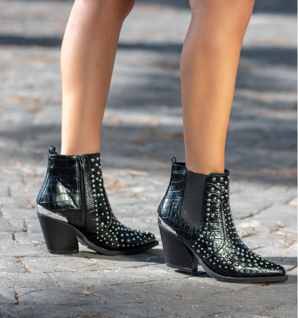 Anckleboots Cowboy Tax Black