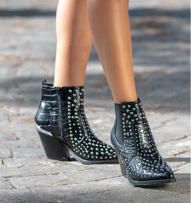 Anckleboots Cowboy Tax Black