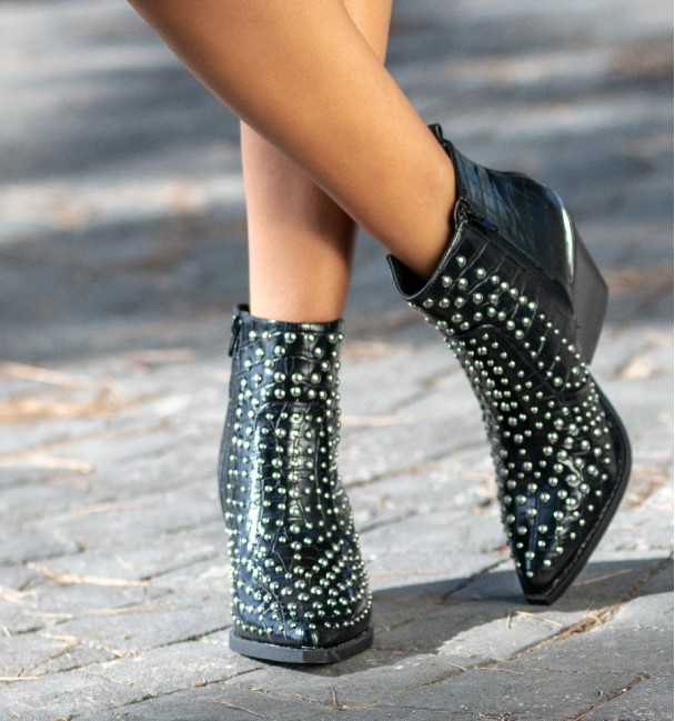 Anckleboots Cowboy Tax Black