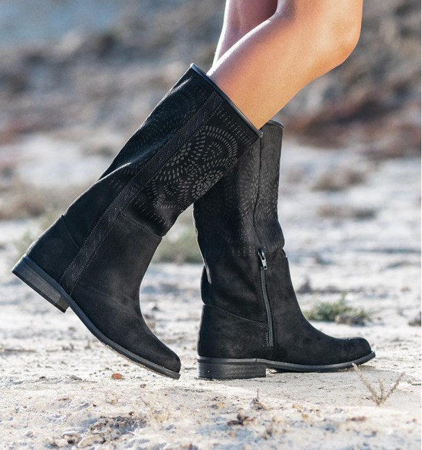 Botas Camperas Tol Preto Botas Camperas Tol Preto