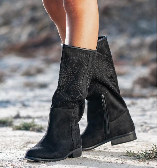 Botas Camperas Tol Preto Botas Camperas Tol Preto