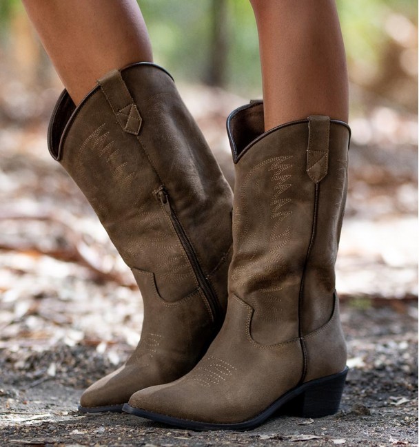 BOTAS COWBOY PONI TAUPE