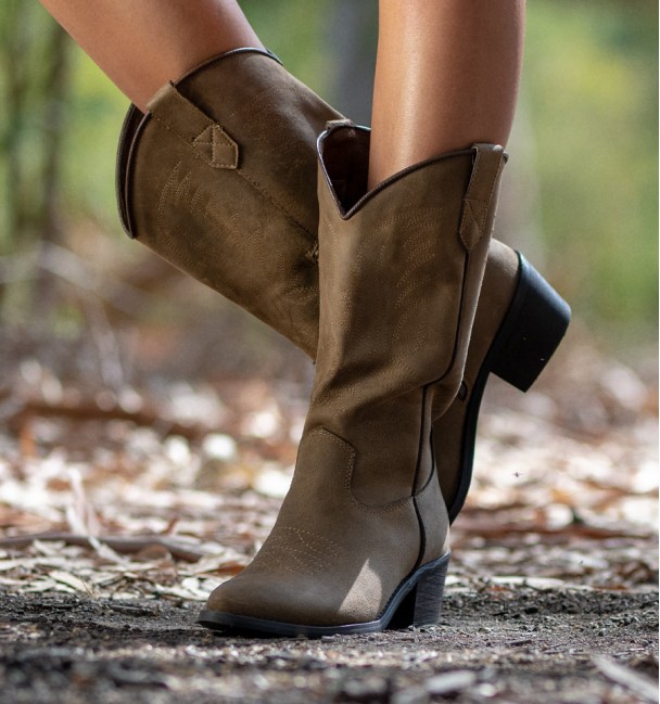 BOTAS COWBOY PONI TAUPE BOTAS COWBOY PONI TAUPE
