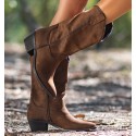 BROWN COWBOY BOOTS PONI