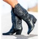 Botas Tejas Negro