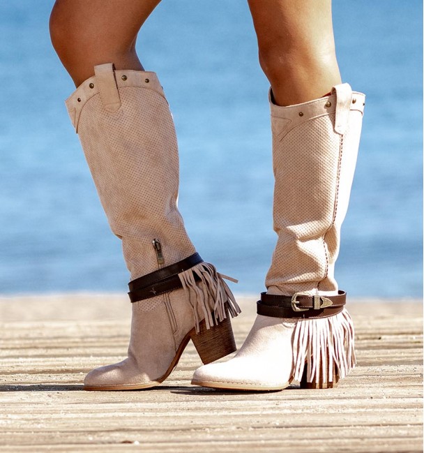 Botas Altas Belton Beige